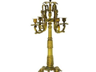 Candelabro Bronce 5 Velas