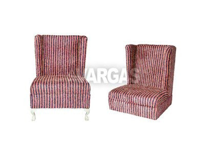 Sofa VANITY a Rayas Pelos de Angel / 35*34*52